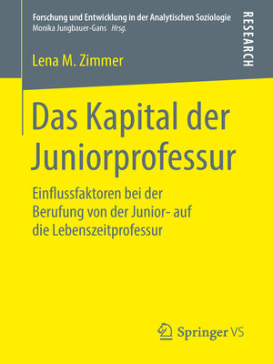cover image of Das Kapital der Juniorprofessur